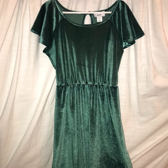 Old Navy Other - Perfect for Christmas! Green Velvet Dress 🎄